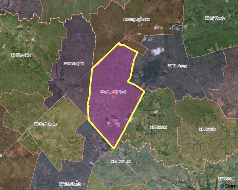 Bản đồ phường Mỹ Quới, Cần Thơ sau sáp nhập