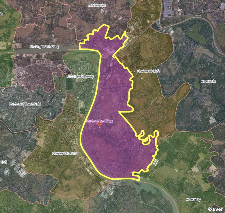 Bản đồ phường Nam Đồng, Hải Phòng sau sáp nhập