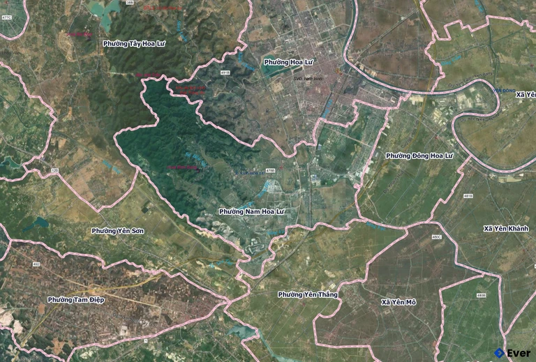 Bản đồ phường Nam Hoa Lư, Ninh Bình sau sáp nhập