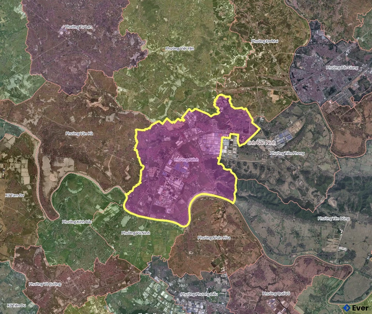 Bản đồ phường Nếnh, Bắc Ninh sau sáp nhập