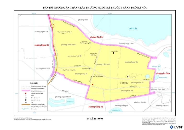 Bản đồ phường Ngọc Hà sau sáp nhập