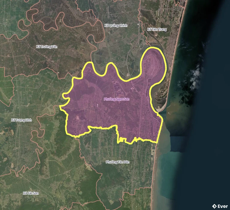 Bản đồ phường Ngọc Sơn, Thanh Hóa sau sáp nhập