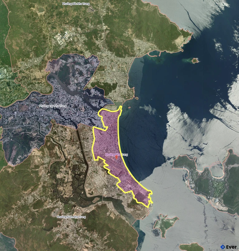 Bản đồ phường Nha Trang sau sáp nhập