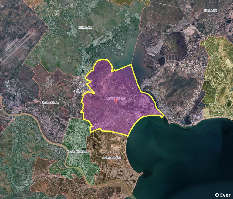 Bản đồ phường Ninh Chử sau sáp nhập