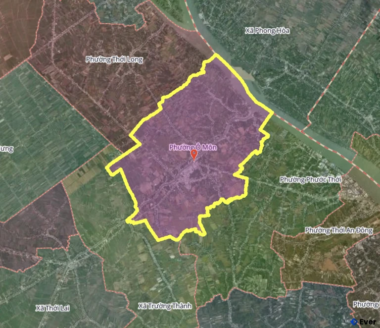 Bản đồ phường Ô Môn, Cần Thơ sau sáp nhập