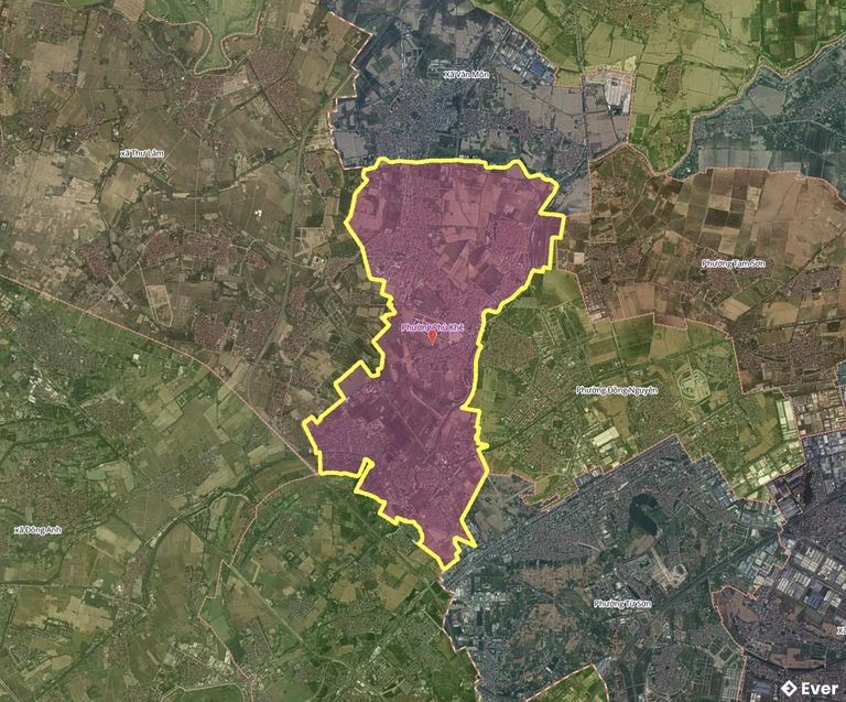 Bản đồ phường Phù Khê, Bắc Ninh sau sáp nhập