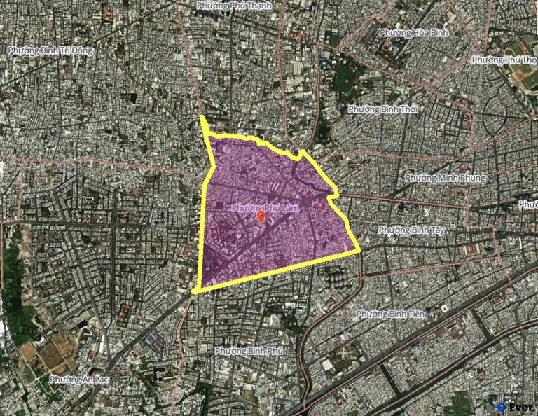 Bản đồ phường Phú Lâm, thành phố Hồ Chí Minh sau sáp nhập