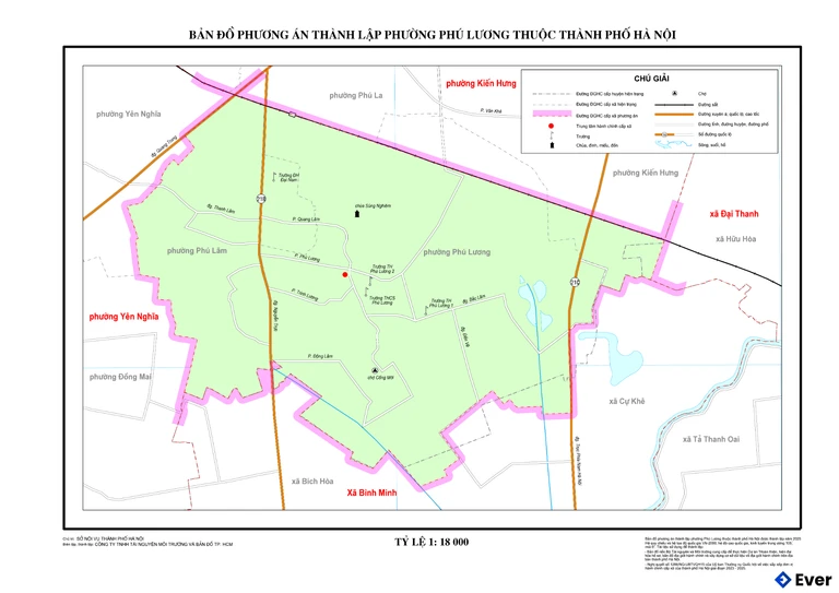 Bản đồ phường Phú Lương, Hà Nội sau sáp nhập