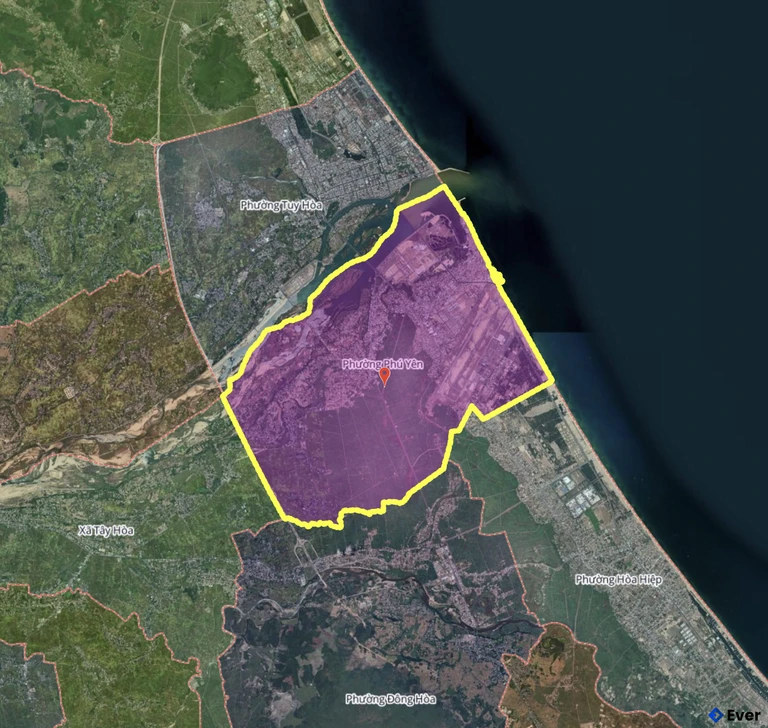 Bản đồ phường Phú Yên, Đắk Lắk sau sáp nhập