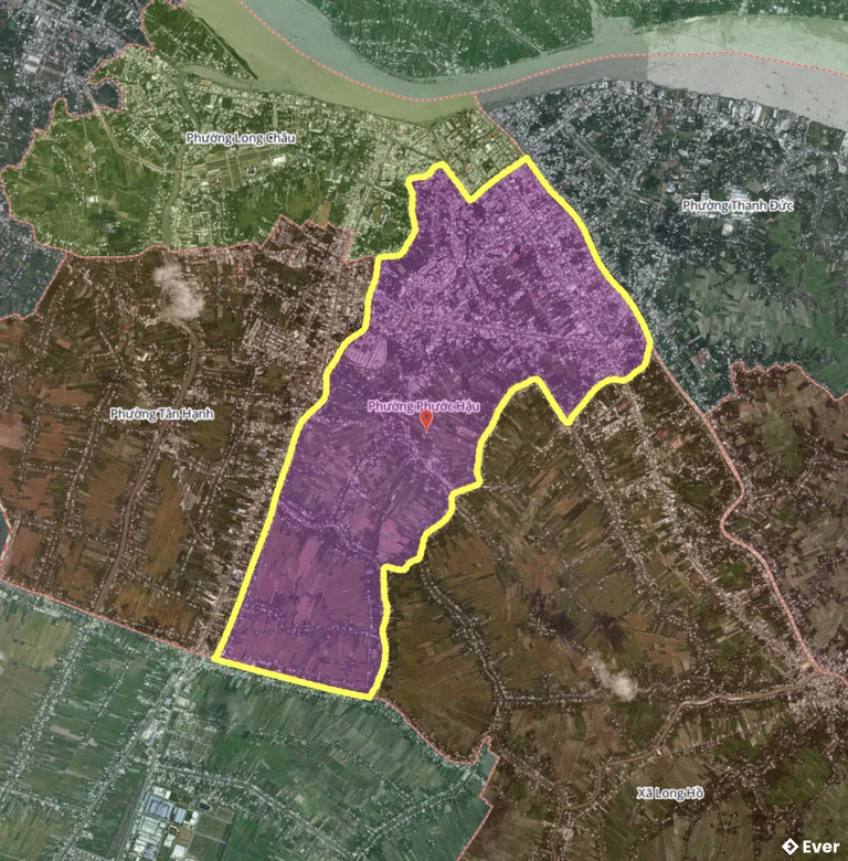 Bản đồ phường Phước Hậu, Vĩnh Long sau sáp nhập