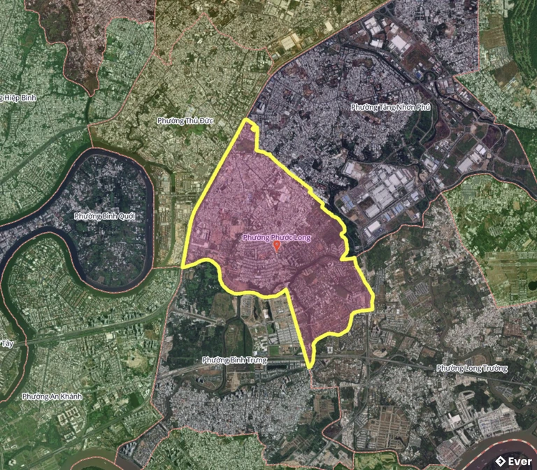 Bản đồ phường Phước Long, thành phố Hồ Chí Minh sau sáp nhập