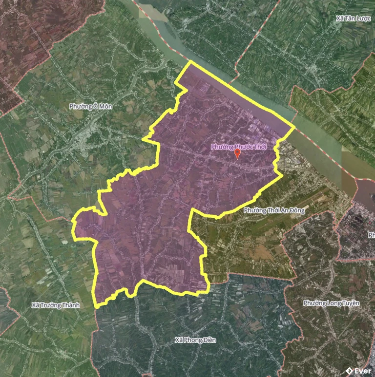 Bản đồ phường Phước Thới, Cần Thơ sau sáp nhập