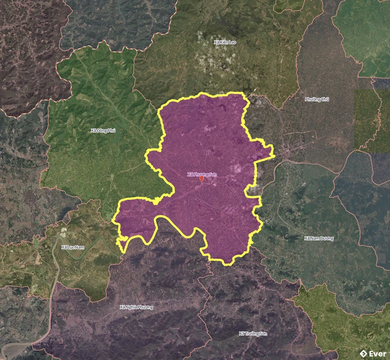 Bản đồ phường Phượng Sơn, Bắc Ninh sau sáp nhập