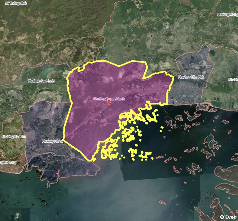 Bản đồ phường Quang Hanh, Quảng Ninh sau sáp nhập