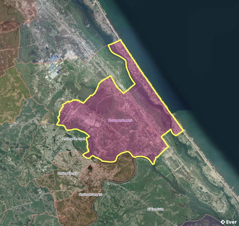 Bản đồ phường Quảng Phú, Đà Nẵng sau sáp nhập