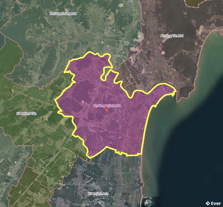 Bản đồ phường Quỳnh Mai, Nghệ An sau sáp nhập