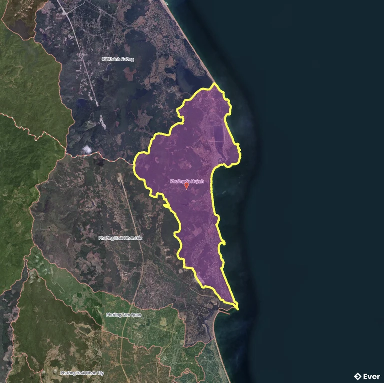 Bản đồ phường Sa Huỳnh, Quảng Ngãi sau sáp nhập