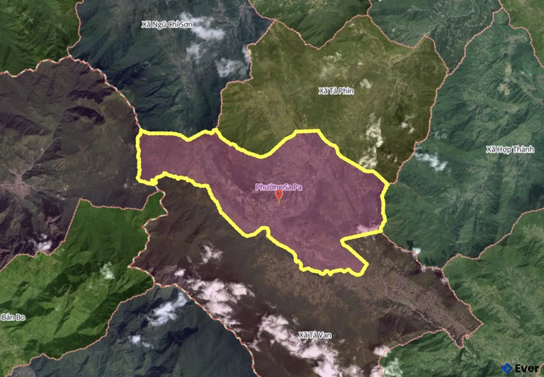 Bản đồ phường Sa Pa, Lào Cai sau sáp nhập