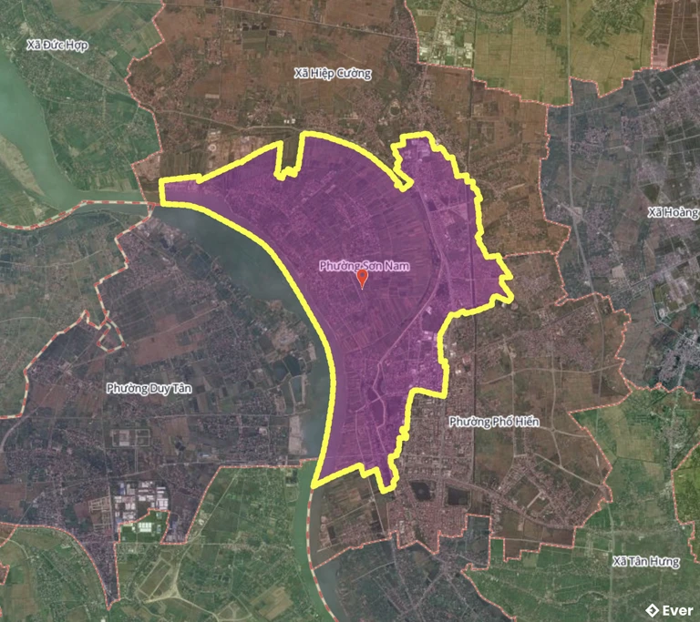 Bản đồ phường Sơn Nam, Hưng Yên sau sáp nhập