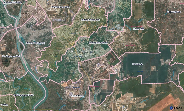 Bản đồ phường Tam Phước, Đồng Nai sau sáp nhập