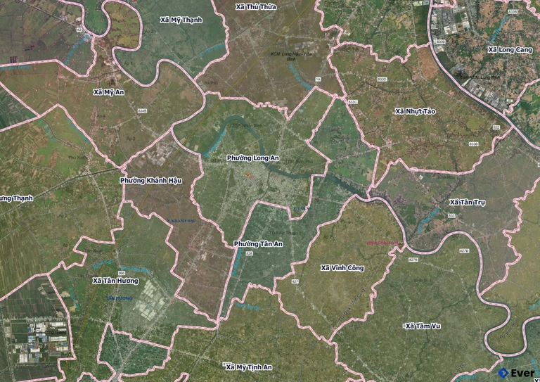 Bản đồ phường Tân An sau sáp nhập
