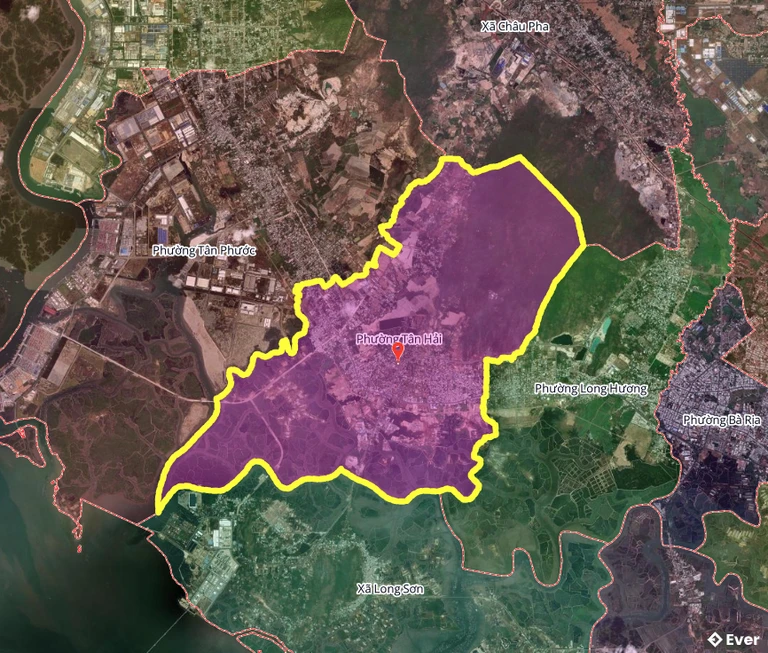 Bản đồ phường Tân Hải, thành phố Hồ Chí Minh sau sáp nhập