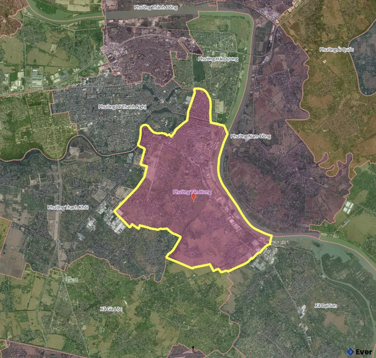 Bản đồ phường Tân Hưng, Hải Phòng sau sáp nhập