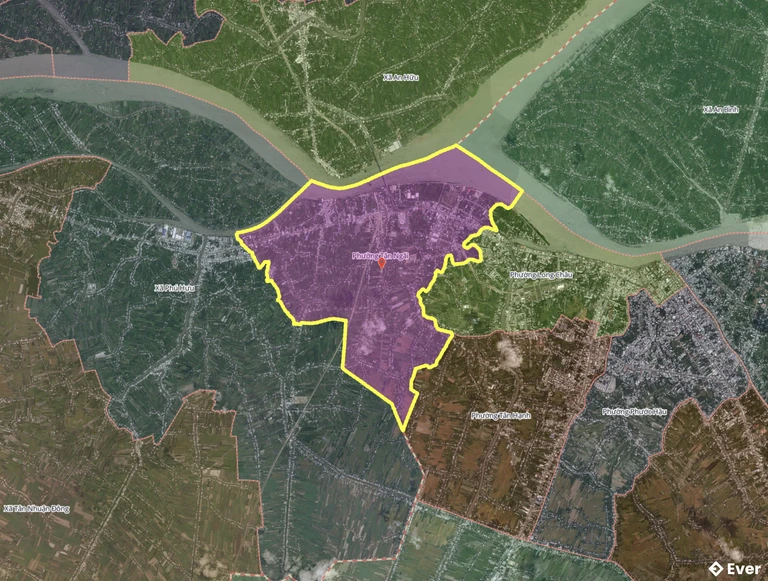 Bản đồ phường Tân Ngãi, Vĩnh Long sau sáp nhập