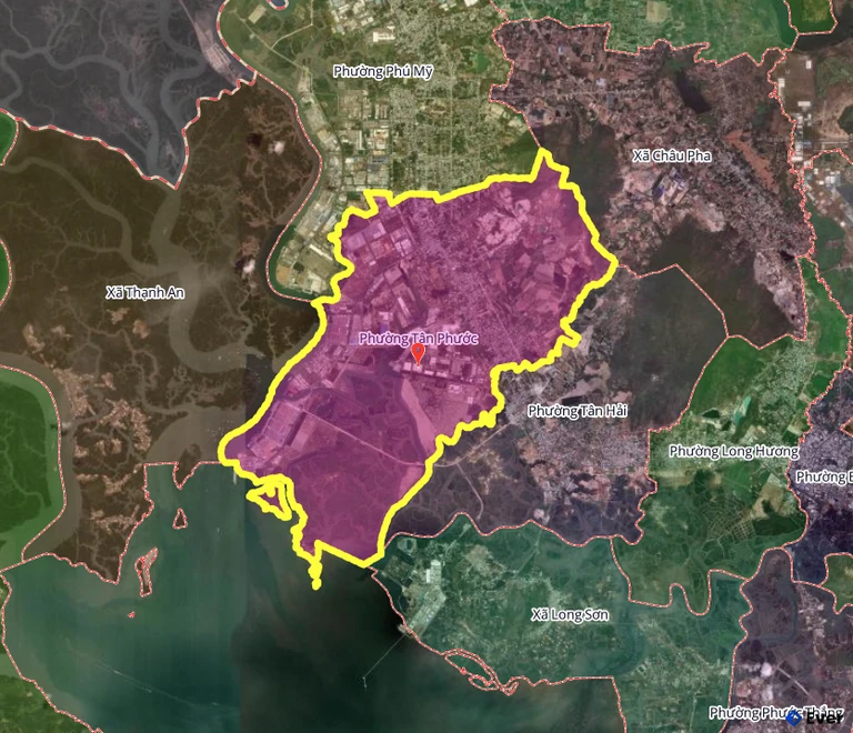 Bản đồ phường Tân Phước, thành phố Hồ Chí Minh sau sáp nhập