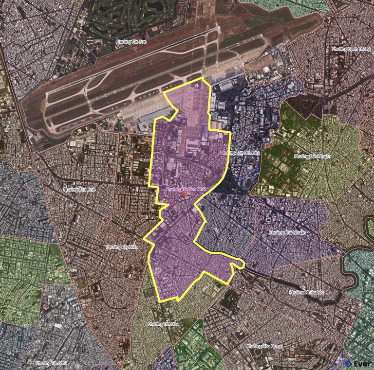 Bản đồ phường Tân Sơn Nhất, thành phố Hồ Chí Minh sau sáp nhập