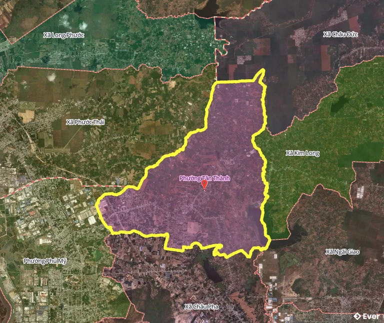 Bản đồ phường Tân Thành, thành phố Hồ Chí Minh sau sáp nhập