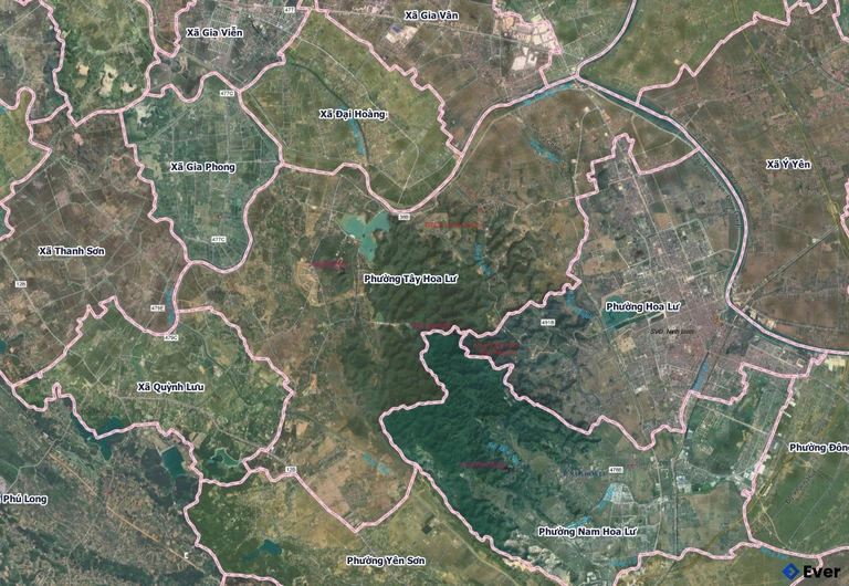 Bản đồ phường Tây Hoa Lư, Ninh Bình sau sáp nhập