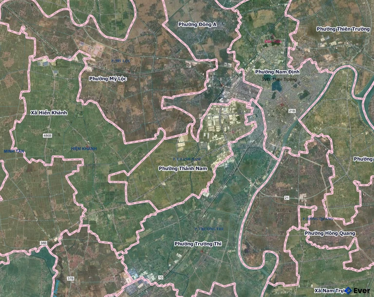 Bản đồ phường Thành Nam, Ninh Bình sau sáp nhập
