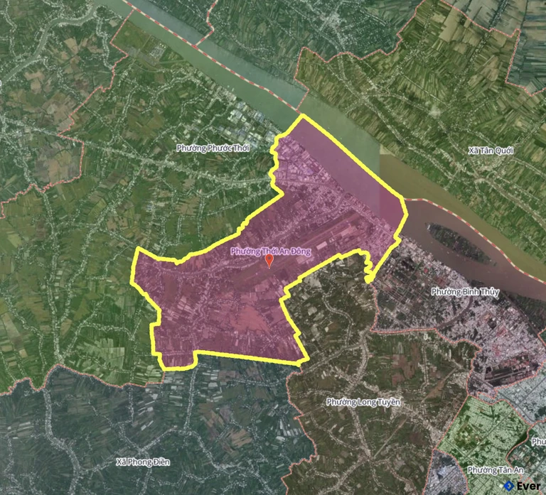 Bản đồ phường Thới An Đông, Cần Thơ sau sáp nhập