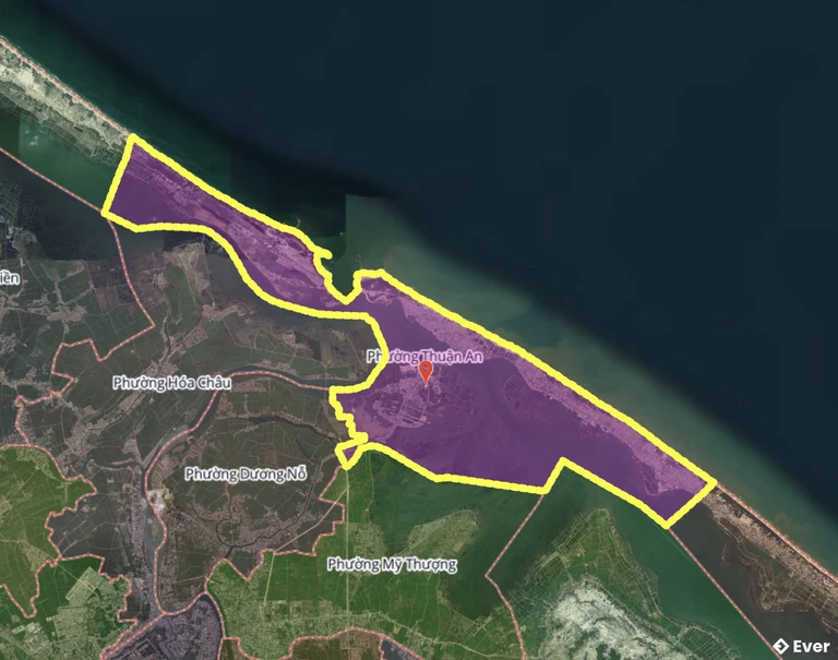 Bản đồ phường Thuận An, Huế sau sáp nhập