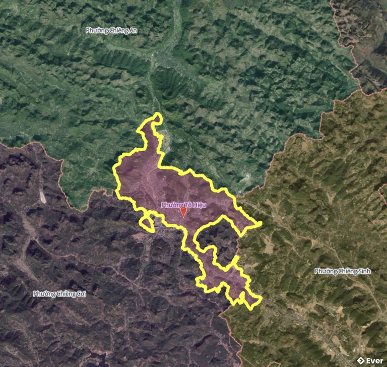 Bản đồ phường Tô Hiệu, Sơn La sau sáp nhập