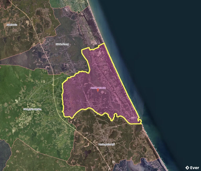 Bản đồ phường Trà Câu, Quảng Ngãi sau sáp nhập