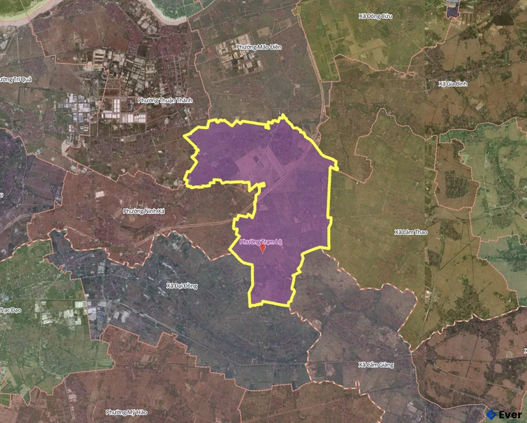 Bản đồ phường Trạm Lộ sau sáp nhập