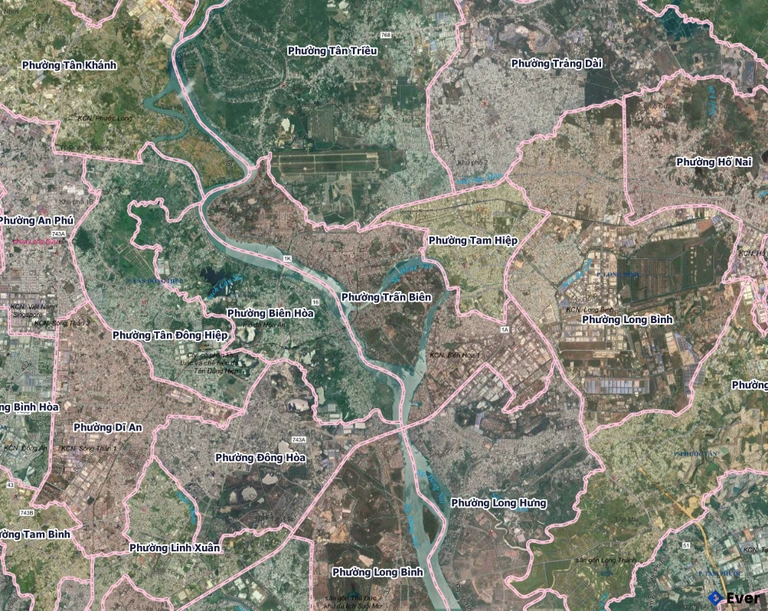 Bản đồ phường Trấn Biên, Đồng Nai sau sáp nhập