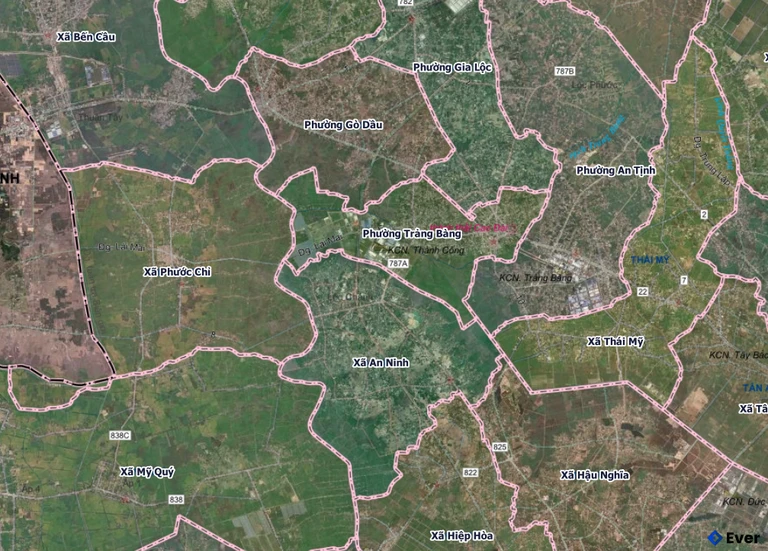Bản đồ phường Trảng Bàng sau sáp nhập
