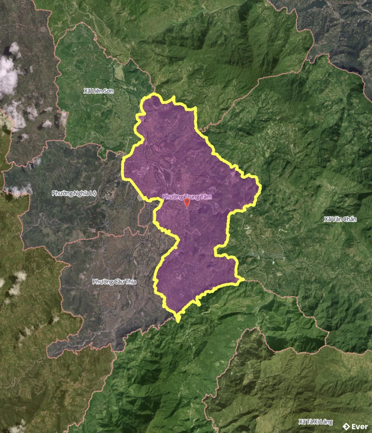 Bản đồ phường Trung Tâm, Lào Cai