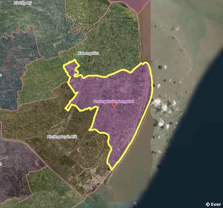 Bản đồ phường Trường Long Hòa, Vĩnh Long sau sáp nhập