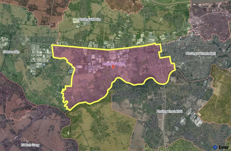 Bản đồ phường Tứ Minh, Hải Phòng sau sáp nhập