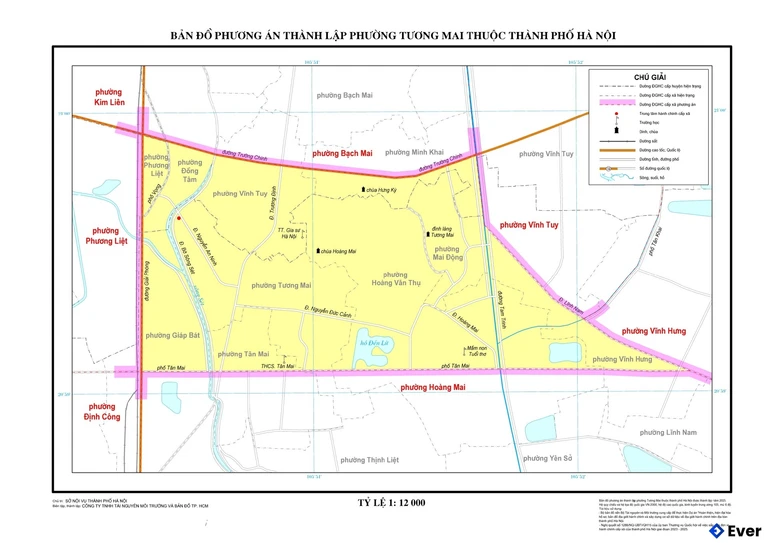 Bản đồ phường Tương Mai