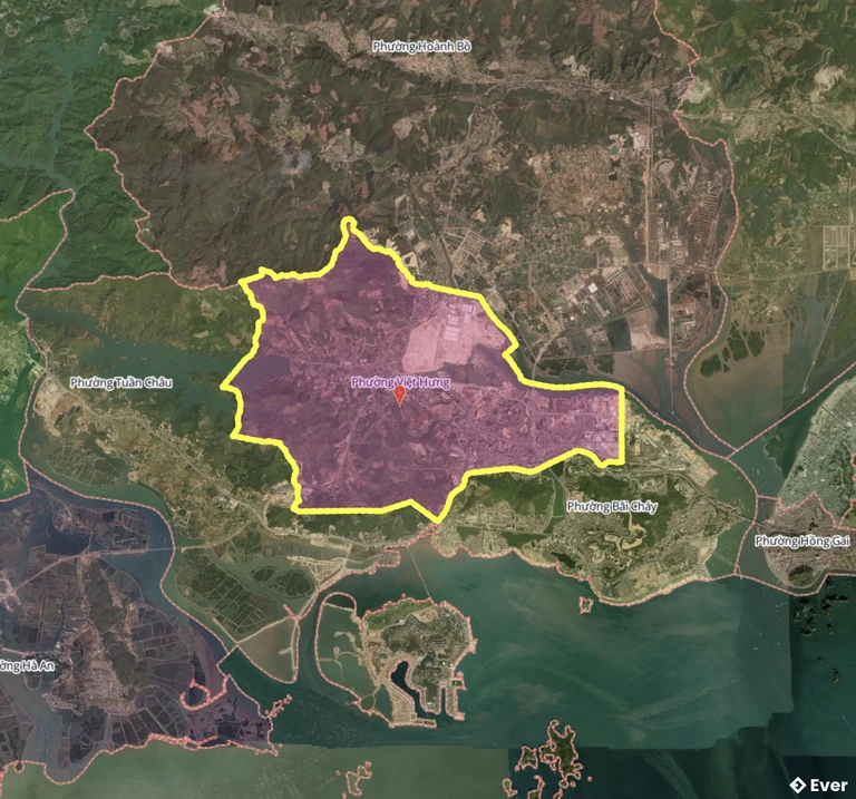 Bản đồ phường Việt Hưng, Quảng Ninh sau sáp nhập