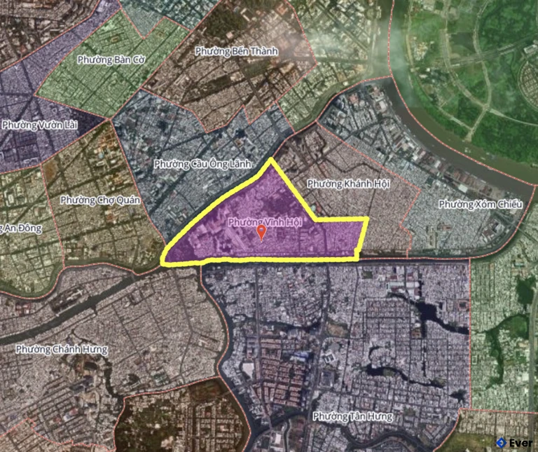 Bản đồ phường Vĩnh Hội, thành phố Hồ Chí Minh sau sáp nhập