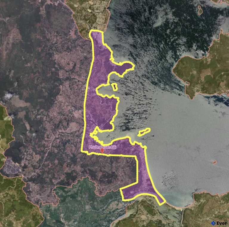 Bản đồ phường Xuân Đài, Đắk Lắk sau sáp nhập