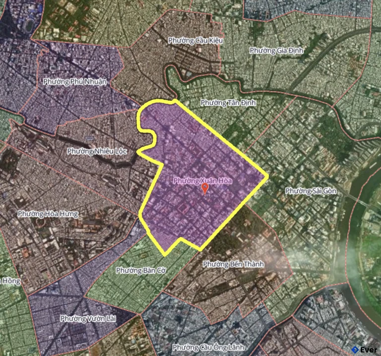 Bản đồ phường Xuân Hòa, thành phố Hồ Chí Minh sau sáp nhập