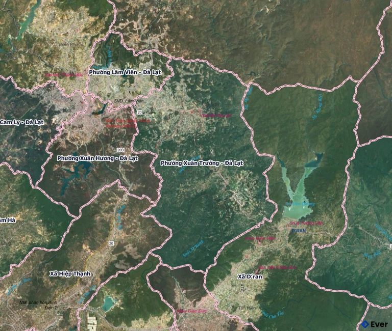 Bản đồ Phường Xuân Trường - Đà Lạt, Lâm Đồng sau sáp nhập