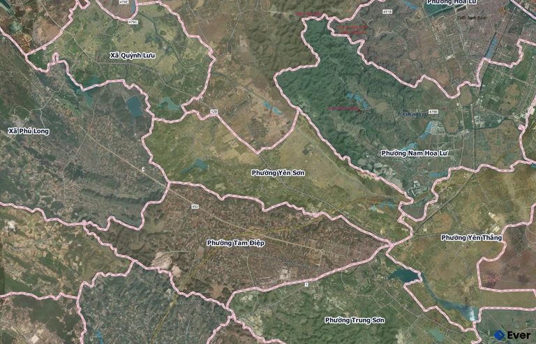 Bản đồ phường Yên Sơn sau sáp nhập